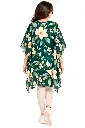 Floral Teal Kaftan Back View.webp