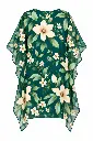Emerald Floral Sheer Kaftan Back View.webp