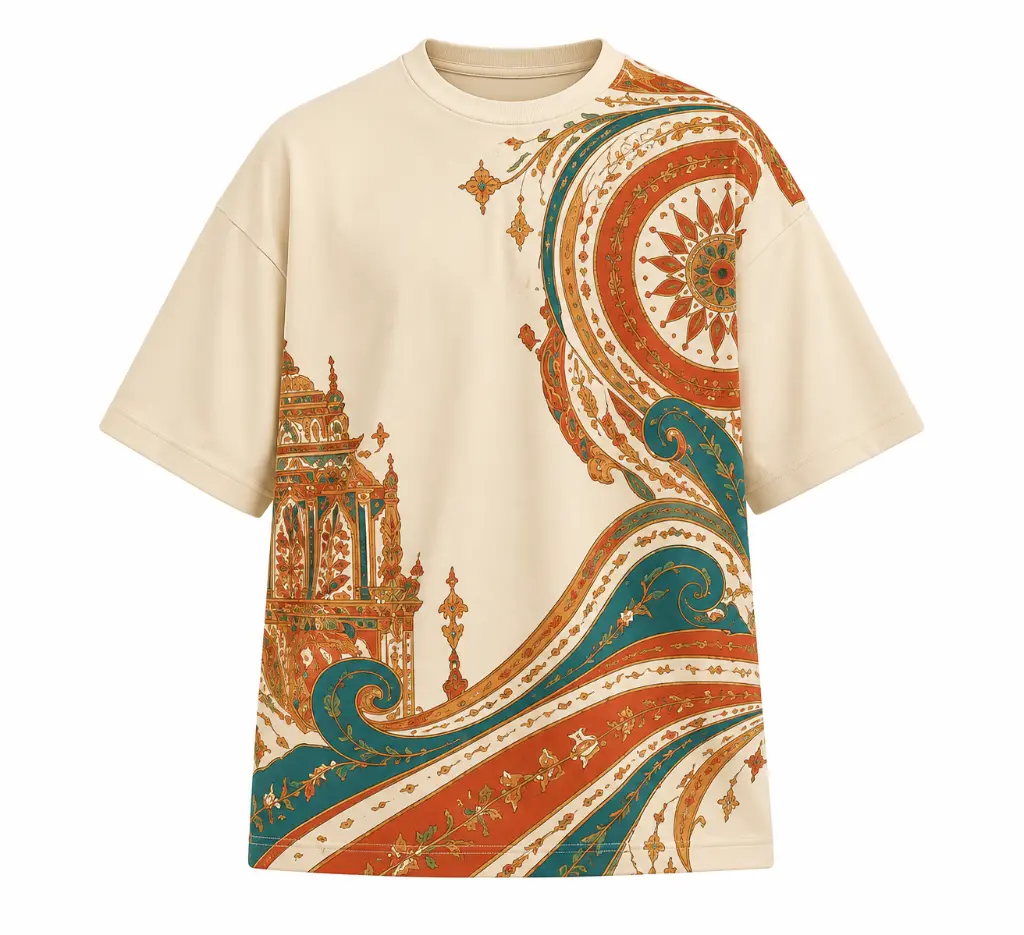 Ornate Paisley Mandala T-Shirt.webp