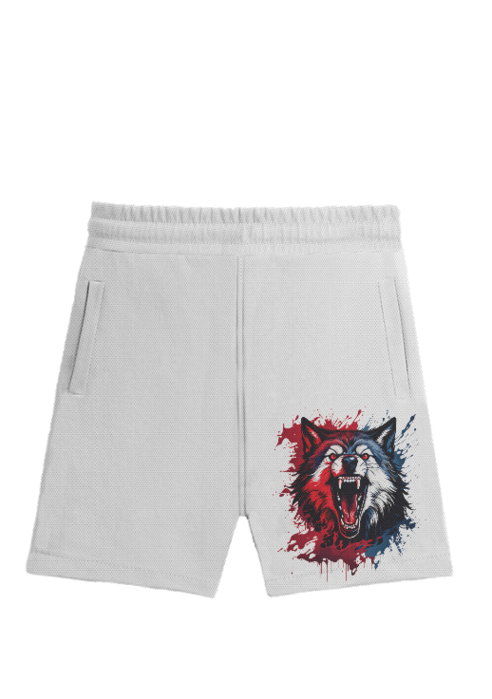 ALONE WOLF PRINTED SHORTS