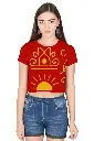 CRIMSON DAWN SYMBOLISM CROP TOP
