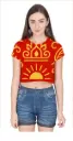 CRIMSON DAWN SYMBOLISM CROP TOP