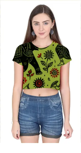 JUNGLE CHRONICLE CROP TEE (XS, None)
