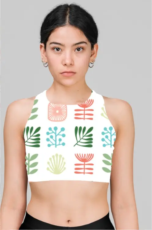 THE GARDEN REVERIE HALTER CROP (XS, None)