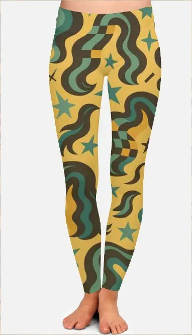 GOLDEN HOUR SWIRL LEGGINGS (XS, None)