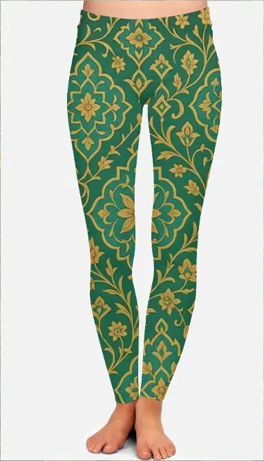 THE SULTAN'S SCROLL LEGGINGS (XS, None)