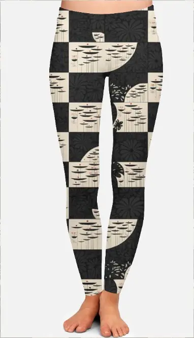 INK & IVORY TIDE LEGGINGS (XS, None)