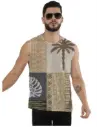 SOLSTICE PATCHWORK SINGLET