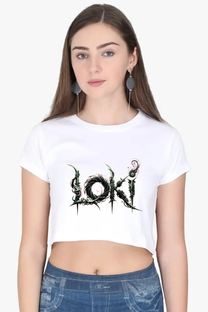 THE MISCHIEF MAKER'S MONOGRAM CROP TOP (XS, None)