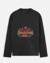 "BINDAAZMO" LONG-SLEEVE GRAPHIC T-SHIRT