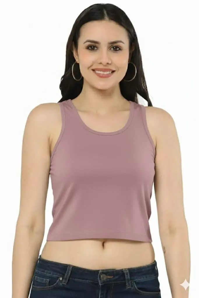 THE "BLUSH SERENITY" CROP TANK