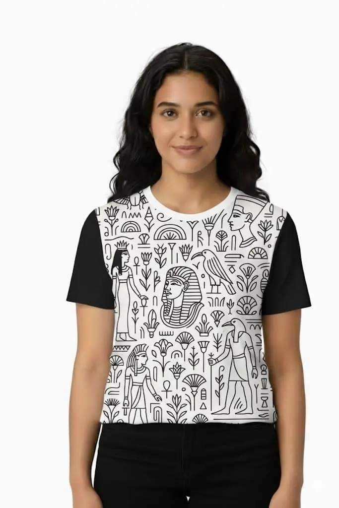THE ANKH-ECHO CARTOUCHE CROP (XS, None)
