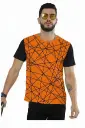 "NEXUS MESH" ABSTRACT GEOMETRIC T-SHIRT