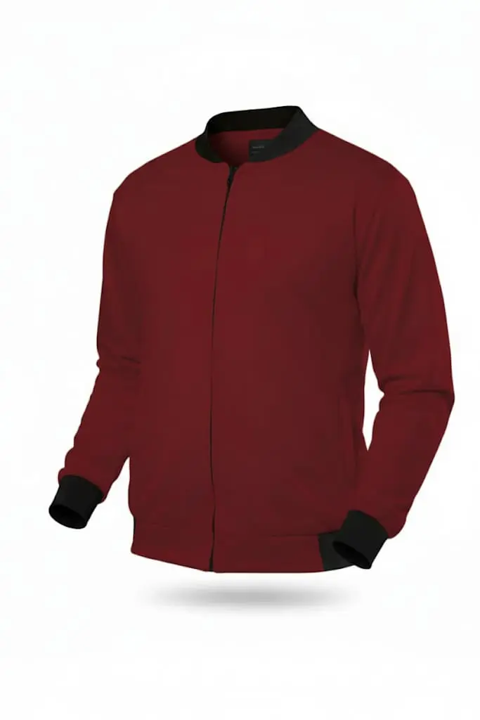 THE 'CRIMSON AVIATOR' BOMBER JACKET (XS, None)