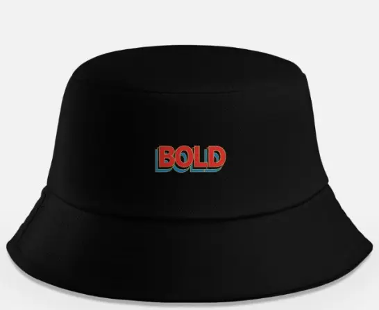 BOLD STATEMENT BUCKET HAT (None)