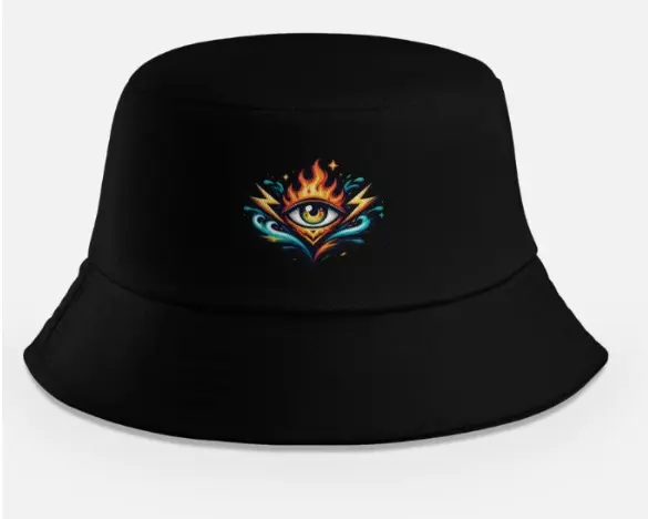 ALL-SEEING FLAME BUCKET HAT (None)