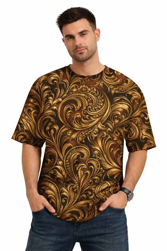 BAROQUE ROYALE OVERSIZED T-SHIRT  (XS, None)