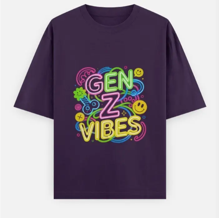 GEN Z VIBES OVERSIZED T-SHIRT  (XS, None)