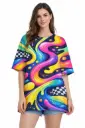 PSYCHEDELIC SWIRL OVERSIZED T-SHIRT 