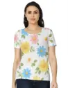 PASTEL DAISY GARDEN WOMEN’S PRINTED T-SHIRT