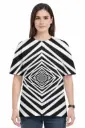 OPTICAL ILLUSION TUNNEL OVERSIZED T-SHIRT
