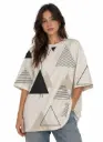 GEOMETRIC ABSTRACT OVERSIZED T-SHIRT