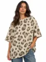 CLASSIC LEOPARD PRINT OVERSIZED T-SHIRT