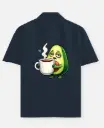 SLEEPY AVOCADO COFFEE CARTOON SHIRT 