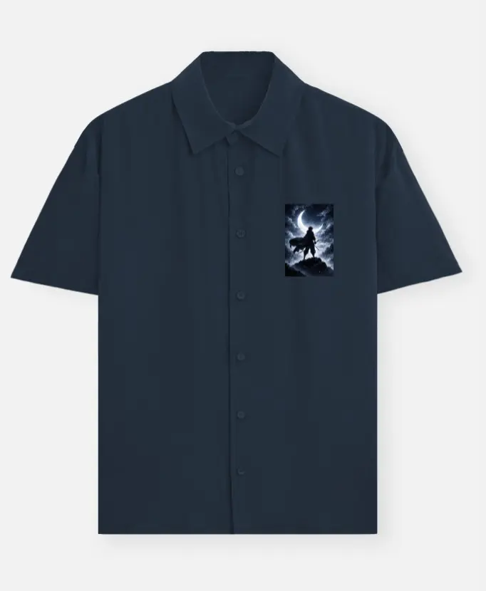 MIDNIGHT GUARDIAN GRAPHIC SHORT-SLEEVE SHIRT  (XS)