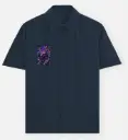 DARK NEON ANIME GRAPHIC POCKET SHIRT