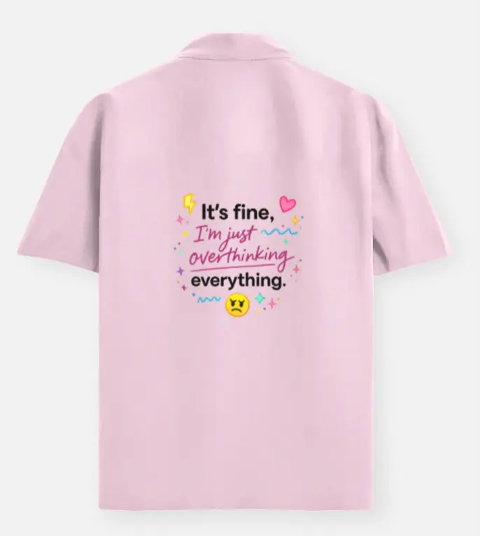 OVERTHINKING CLUB GRAPHIC OVERSIZED SHIRT (XS)