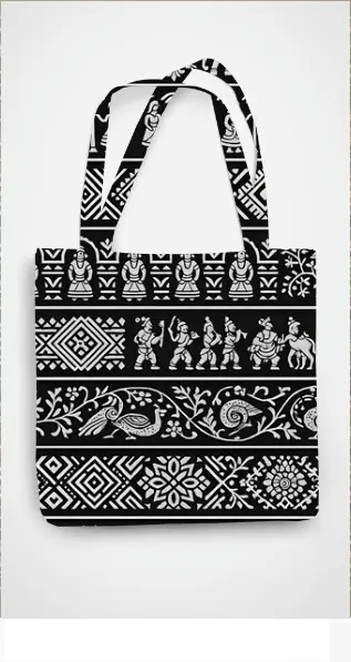ODISHA TEMPLE ART TOTE