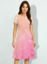 BLUSH GRADIENT A-LINE DRESS