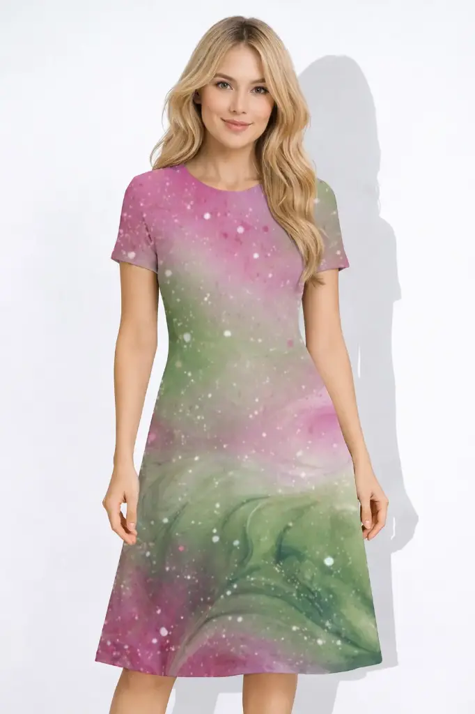 CELESTIAL MIST A-LINE DRESS (XS)