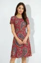 CLASSIC PAISLEY PRINT A-LINE DRESS 