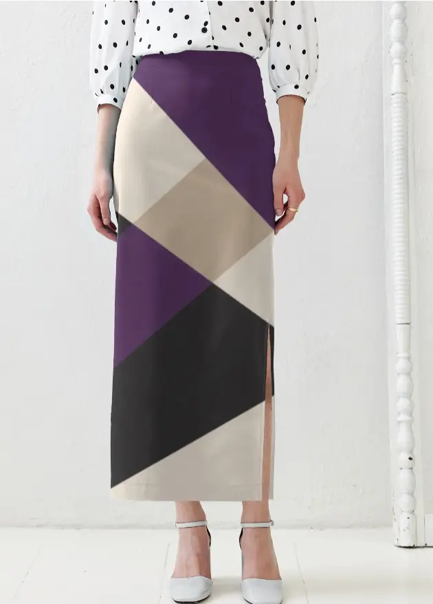 THE GEO-WEST PENCIL SKIRT (XS)