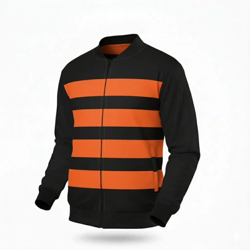 "CIRCUIT STRIPE" BOMBER JACKET (XS)