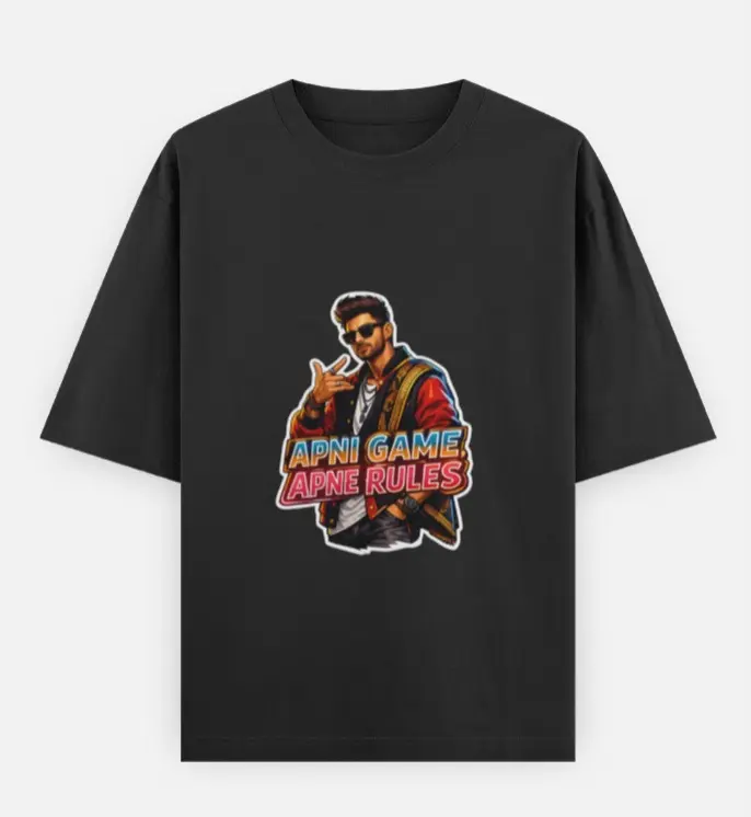 OWN THE GAME GRAPHIC BLACK T-SHIRT 