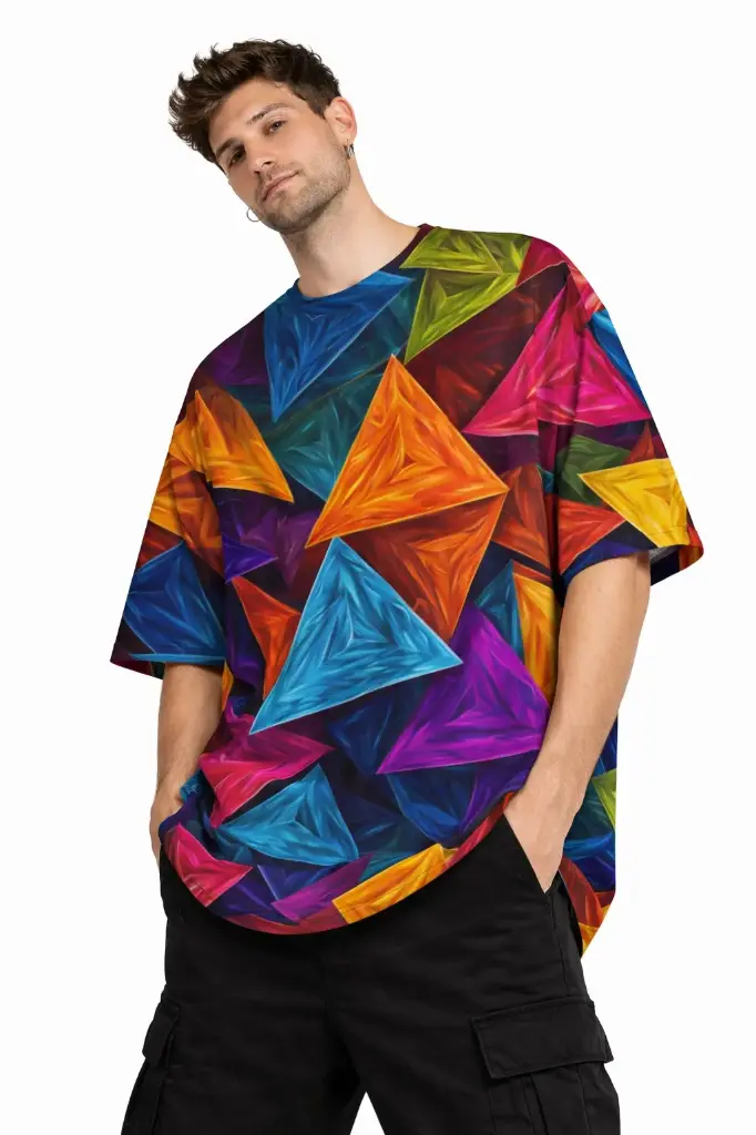 PRISM BLAZE OVERSIZED T-SHIRT  (XS)