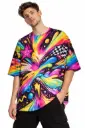 NEON SPLASH POP OVERSIZED T-SHIRT 