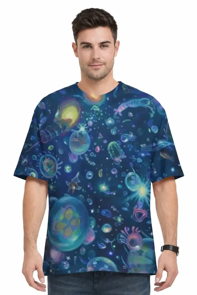 🌌 COSMIC DRIFT OVERSIZED T-SHIRT 🌌  (XS)