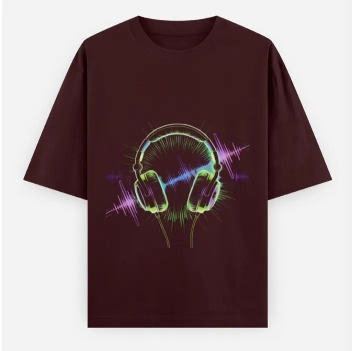MIDNIGHT BEATS OVERSIZED T-SHIRT  (XS)