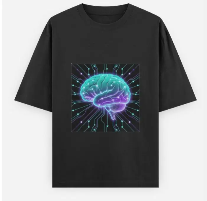 NEURAL SPARK OVERSIZED T-SHIRT  (XS)