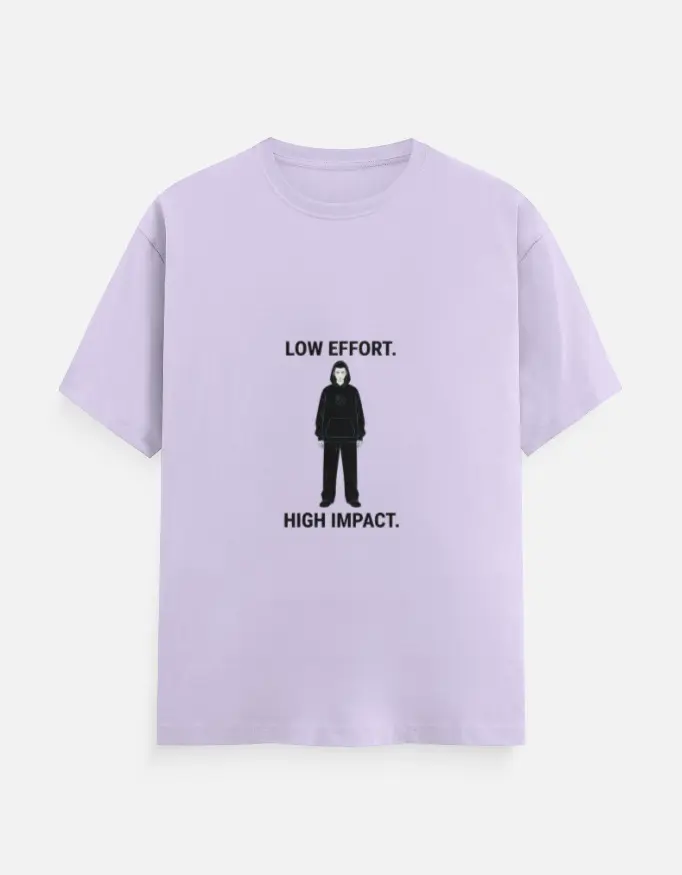 LOW EFFORT, HIGH IMPACT OVERSIZED T-SHIRT (XS)