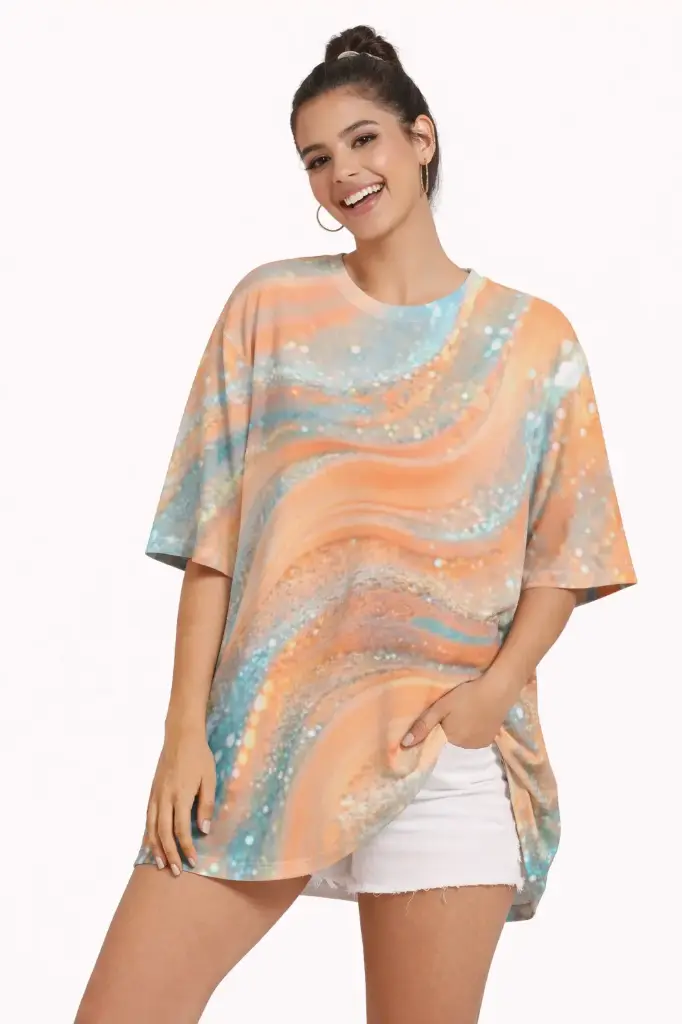✨ SUNSET DRIFT OVERSIZED T-SHIRT ✨  (XS)