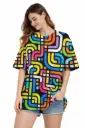 RETRO MAZE POP OVERSIZED T-SHIRT 