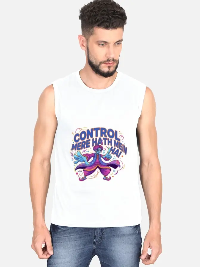 IN MY CONTROL SLEEVELESS T-SHIRT  (XS)