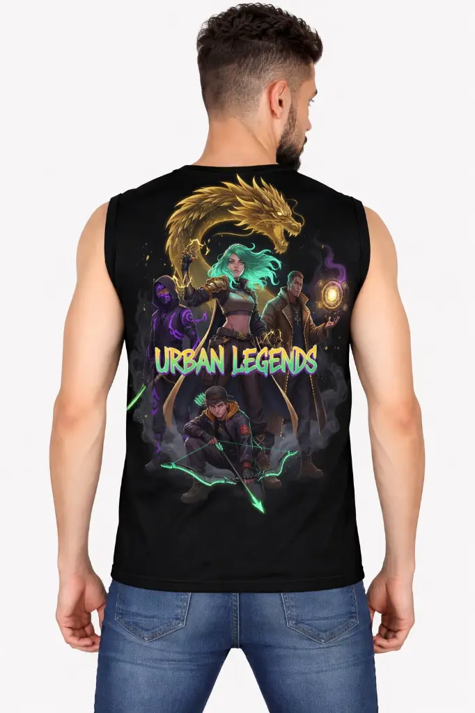 URBAN LEGENDS: MYTHIC VANGUARD MUSCLE SINGLET (XS)