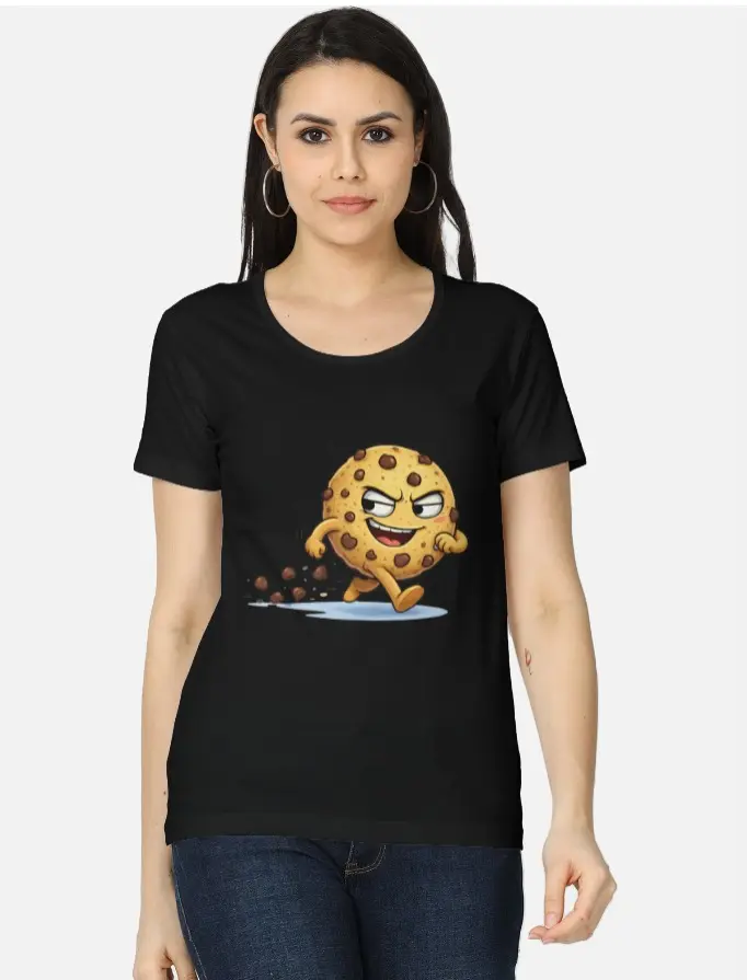 MISCHIEVOUS COOKIE CARTOON T-SHIRT  (XS)