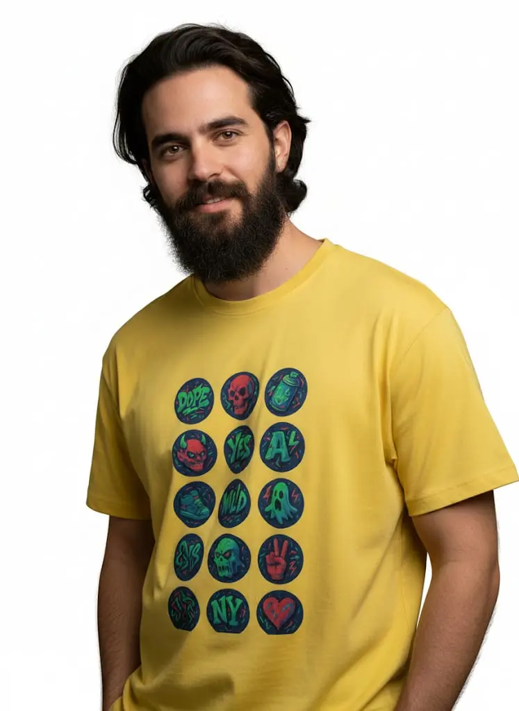 DYSTOPIAN SHADOW GRAFFITI T-SHIRT (XS)